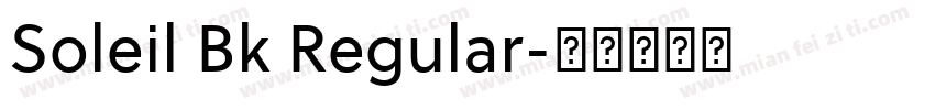 Soleil Bk Regular字体转换